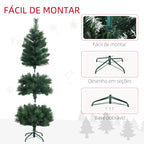 Árvore de Natal 150 cm Árvore de Natal Artificial com 354 Ramos e Suporte de Metal Árvore de Natal para Sala Interior Verde — foto 6
