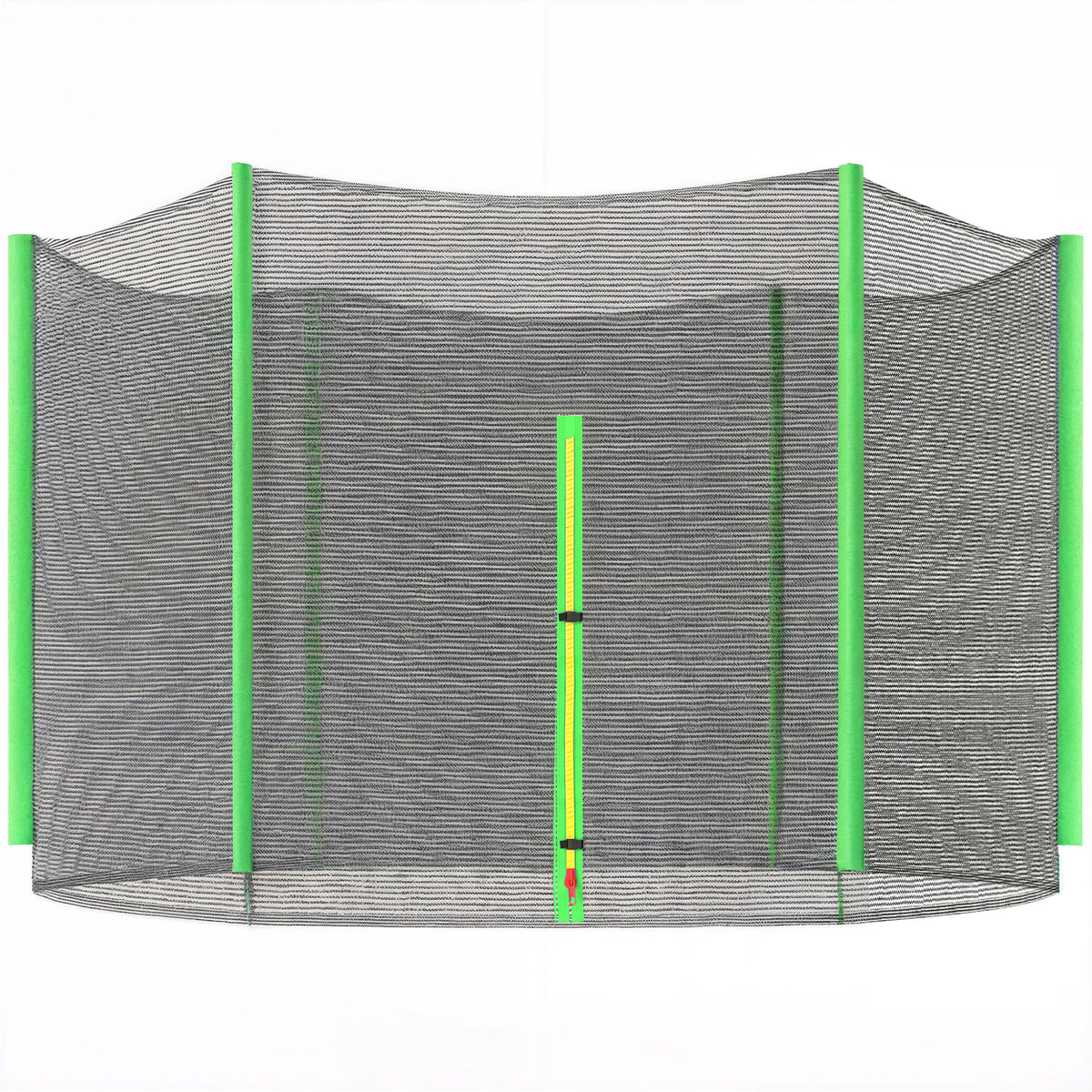 Rede de Segurança para Trampolim Ø305 cm Rede de Substituição de Trampolins para Exterior e Porta com Fecho de Correr para 6 Postes Verde — foto 1