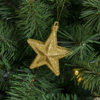 Árvore de Natal Artificial 180cm Árvore de Natal com 745 Ramos 200 Luzes LED com Cor Branco Quente Suporte e Decorações Incluídas Ø112x180cm Verde — foto 5