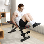 Banco de Abdominais Ajustável Banco de Musculação Dobrável para Treino de Corpo Completo em Casa Ginásio 82x35x42,5-107 cm Preto — foto 7