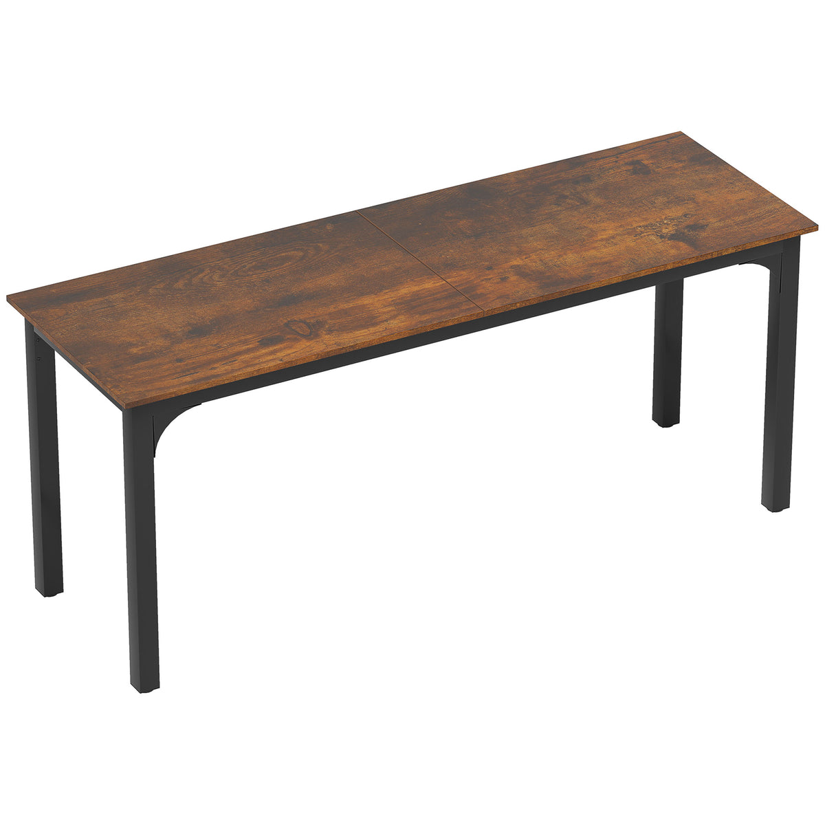 Mesa de escritório, Mesa para computador, design rústico, muito espaço, aglomerado, castanho — foto 1