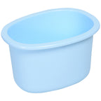 Bacio para Bebé em Forma de Hipopótamo 2 em 1 com Cubo Amovível e Escova de Limpeza Bacio de Aprendizagem Treinamento Portátil Carga 25 kg 40x30x23 cm Azul — foto 8