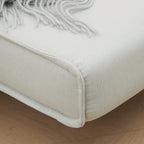 Poltrona 3 em 1 Sofá Cama Individual Dobrável com Encosto Ajustável em 6 Posições e Almofada para Sala de Estar Dormitório Escritório Carga 350 kg 94x78x80 cm Bege Claro — foto 8