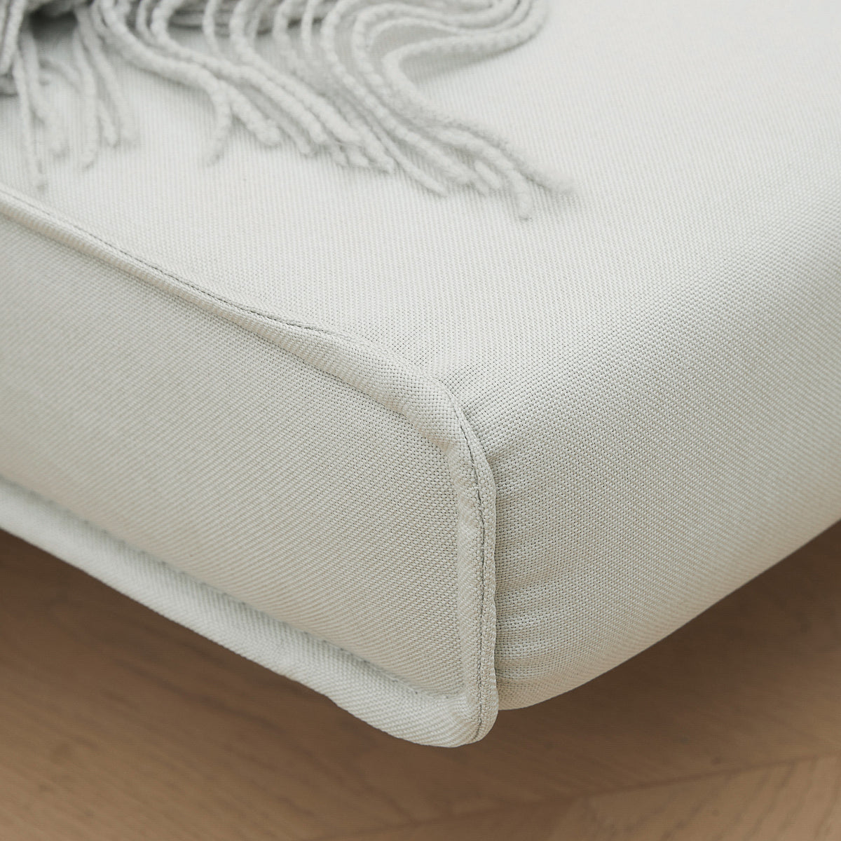 Poltrona 3 em 1 Sofá Cama Individual Dobrável com Encosto Ajustável em 6 Posições e Almofada para Sala de Estar Dormitório Escritório Carga 350 kg 94x78x80 cm Bege Claro — foto 8