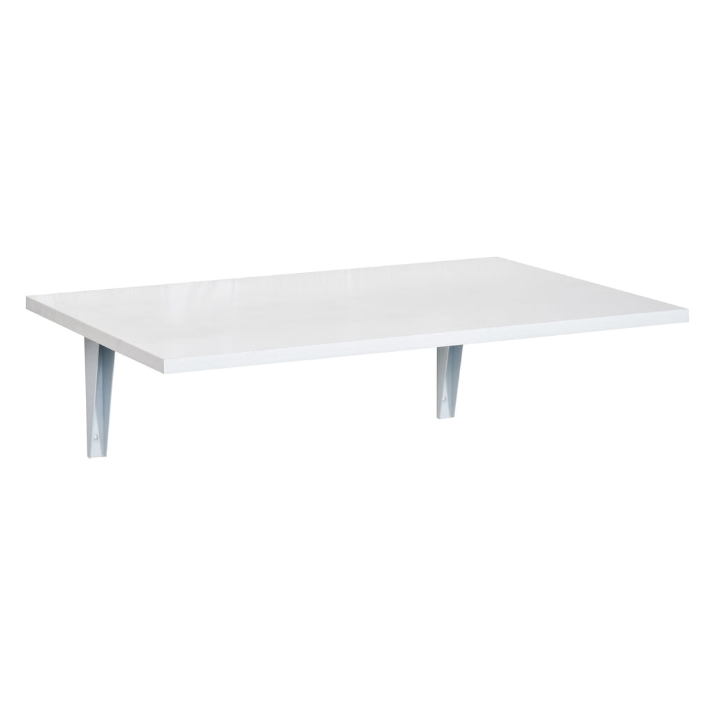 Mesa Dobrável de Parede Mesa Auxiliar Suspensa para Cozinha Sala de Jantar 60x40x20cm Branco — foto 1