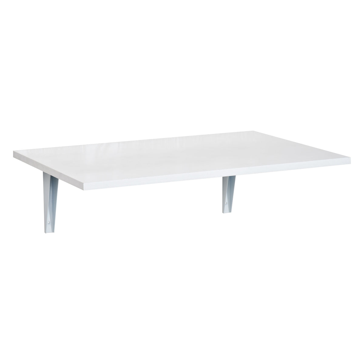 Mesa Dobrável de Parede Mesa Auxiliar Suspensa para Cozinha Sala de Jantar 60x40x20cm Branco — foto 1
