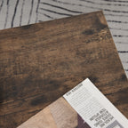 Mesa de apoio para sofá Mesa de centro para sala de estar Mesa de apoio estilo industrial em S com prateleiras em 3 níveis 48x48x48 cm Cor Madeira envelhecida — foto 7