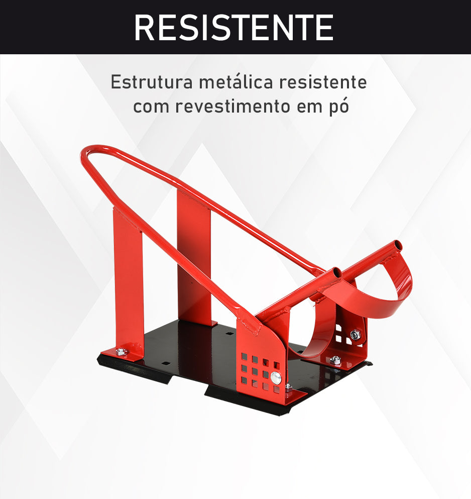 Cavalete Traseiro para Mota com Comprimento Ajustável Elevador Universal com Tampas de Borracha Estrutura Metálica Capacidade 450 kg para Trabalhos de Manutenção 51-69x27,5x34 cm Preto — foto 5