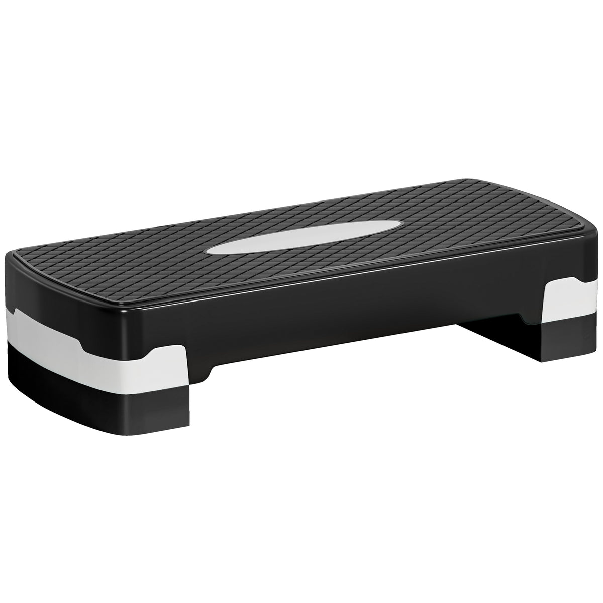 Step para Exercício Aeróbico Plataforma Step com Altura Ajustável em 2 Níveis com Carga Máxima 120kg para Exercício em Academia Casa 68x29x10-15cm Preto — foto 1