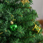 Árvore de Natal Artificial 150cm Ignífugo com 420 Ramos 48 Decorações Folhas de PVC e Suporte Metálico Decoração de Natal para Interior Verde — foto 8