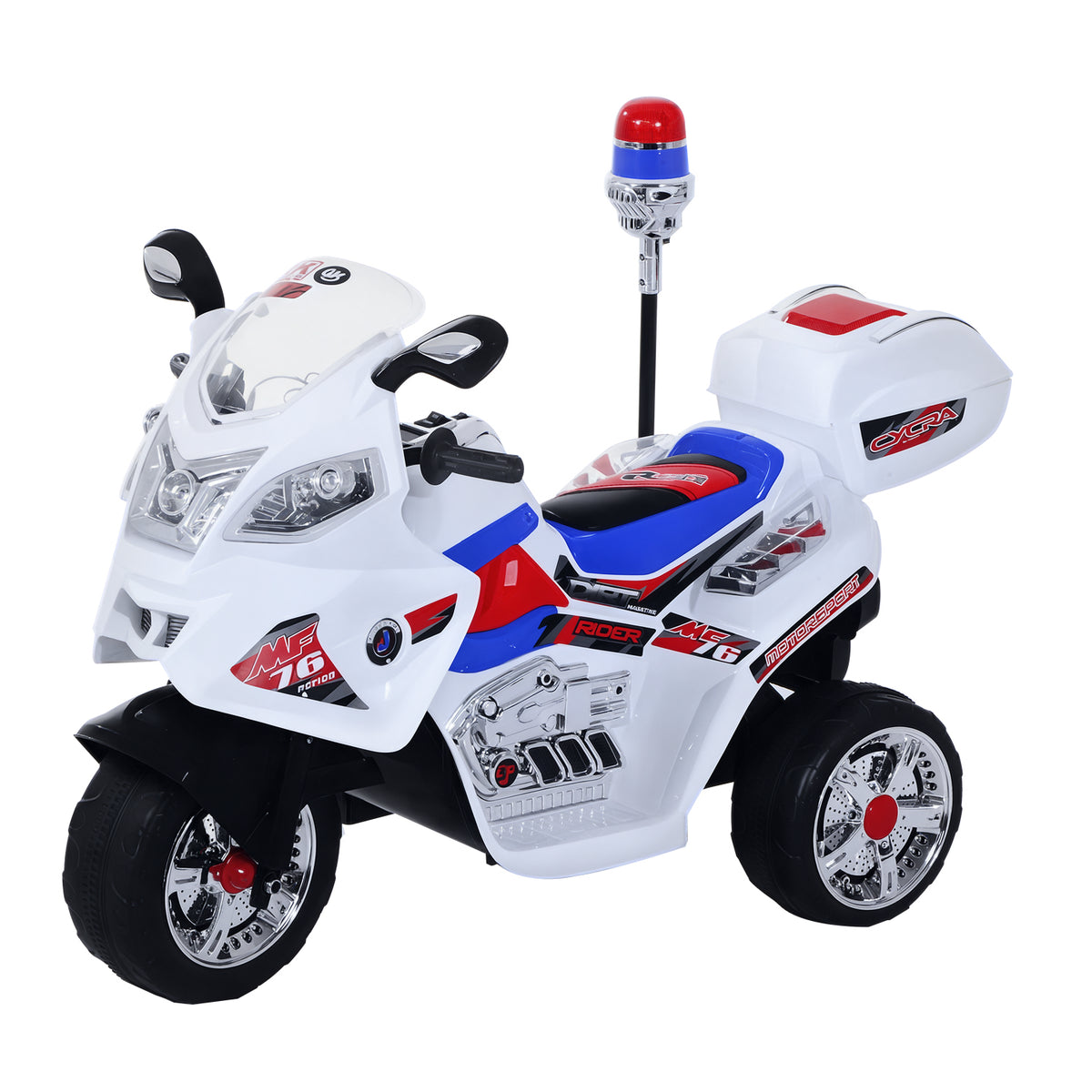 Triciclo Elétrico Infantil de 3 anos com Caixa de Armazenamento de Metal 112x51x73cm — foto 1