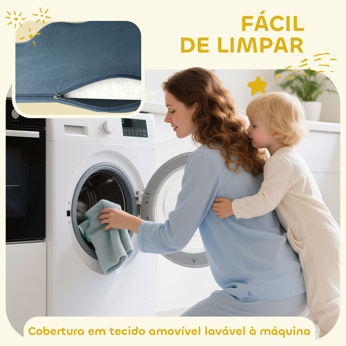 Conjunto de 9 Blocos de Espuma para Crianças Blocos de Psicomotricidade com Capas de Veludo Laváveis Conjunto de Escalada para Interior para Escalar e Rastejar Multicor — foto 5