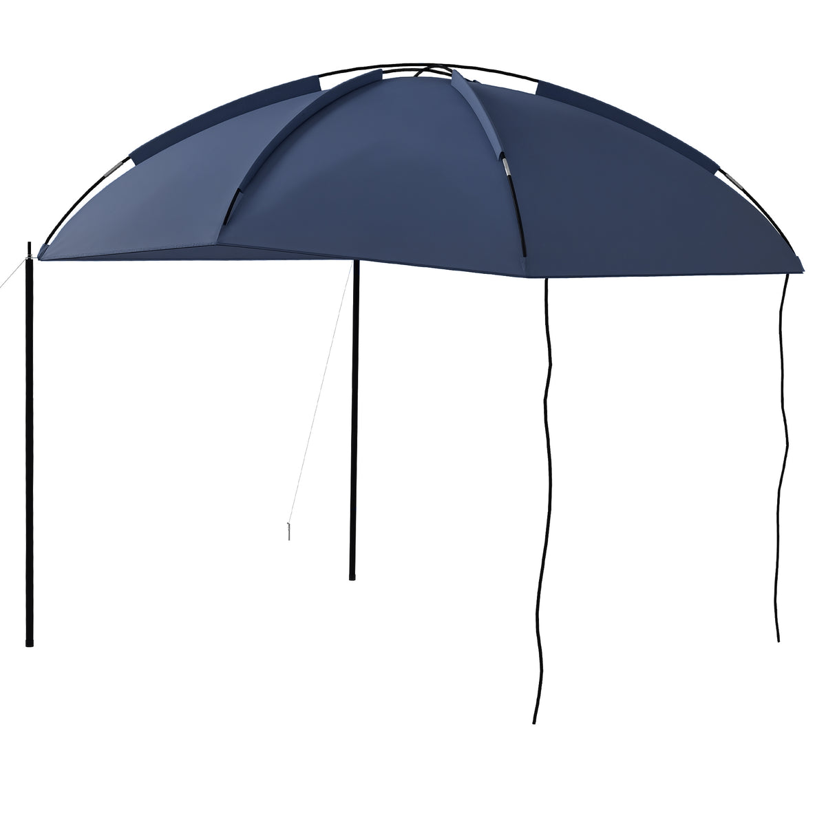 Toldo para Carro Abrigo para Campismo com Altura Ajustável e Bolsa de Transporte Impermeável Anti-UV para Piquenique Praia 290x278x230-260 cm Azul Marrinho — foto 1