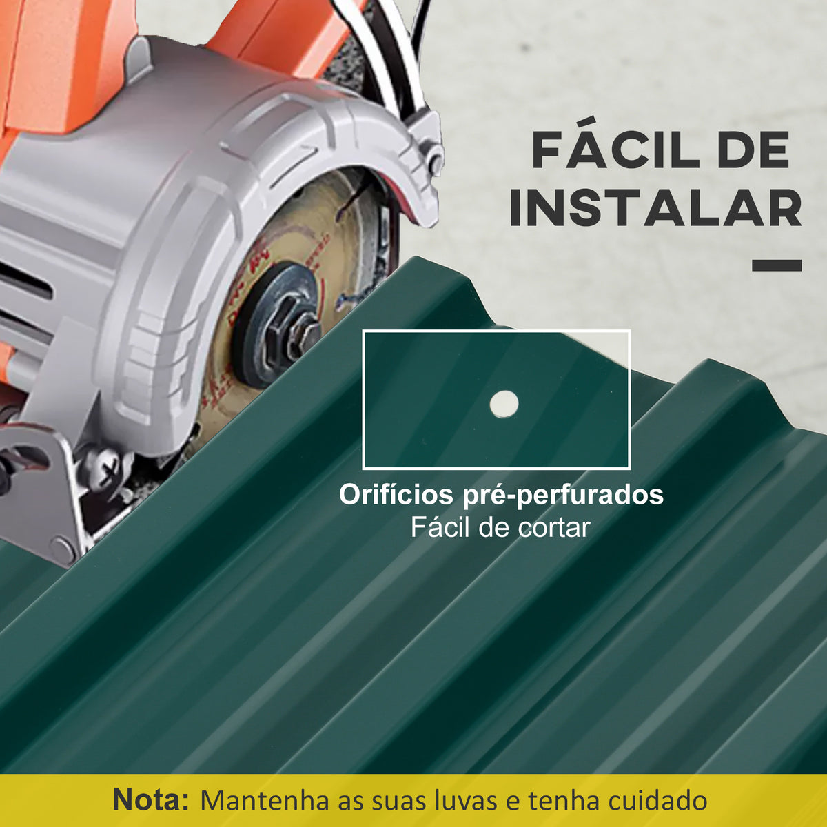 Conjunto de 12 Painéis para Teto de Aço Galvanizado Chapas Perfiladas de Teto 7m² para Abrigo de Ferramentas Abrigo Exterior 129x45cm Verde — foto 5