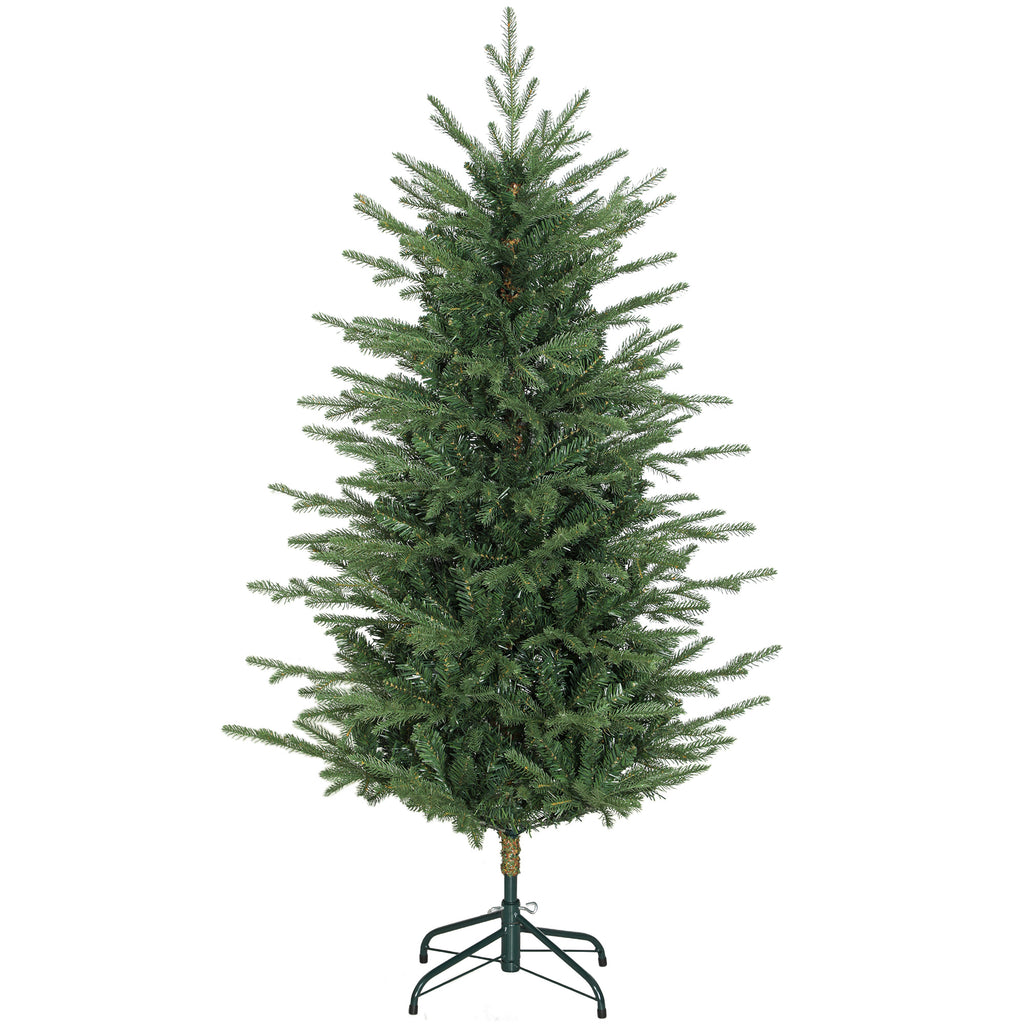 Árvore de Natal Artificial 150 cm Árvore de Natal com 1186 Ramos Densos Suporte Metálico Dobrável Montagem Fácil para Interior Verde — foto 1
