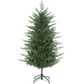 Árvore de Natal Artificial 150 cm Árvore de Natal com 1186 Ramos Densos Suporte Metálico Dobrável Montagem Fácil para Interior Verde — foto 1