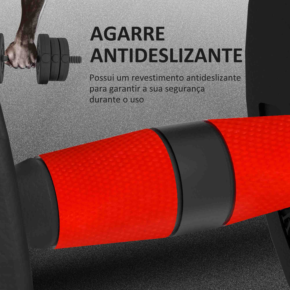 Conjunto de Halteres de 20 kg 2 em 1 com Barras de Conexão e Barra de Extensão Treinamento de Força e Levantamento de Pesos para Casa Escritório Ginásio Preto — foto 5