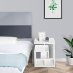 Mesa de Centro Mesa-de-Cabeceira Mesa de Café, Chá Mesas de Apoio para Sala Quarto Estante para Arrumação 45x40x55cm Branco — foto 2