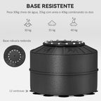 Punching Ball de Boxe com Altura Ajustável com Barra Giratória 360° e Base Preenchida Punching Ball para Boxe 88x48x155-205 cm Preto — foto 6