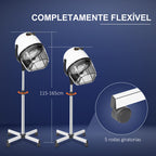 Secador de Cabelo de Coluna de Cabeleireiro com pé e viseira 1180 W potência — foto 5