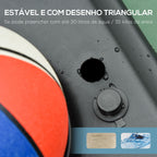 Cesto de Basquetebol com Altura Ajustável de 155-210 cm Cesto Portátil com Rodas de Transporte e Base Recheável com Água 30 kg ou Areia 35 kg para Crianças e Adultos Interior Exterior Multicolor — foto 6