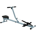 Máquina de Remo com Ecrã LCD para Academia Exercícios de Musculação ou Resistência Carga Máxima 100kg 130x47,5x67cm Cinza — foto 1