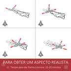 Árvore de Natal Artificial 120cm com 239 Ramas 27 Pinhas e 27 Frutinhas Folhas de PVC PE Base Dobrável e Suporte Metálico Decoração de Natal para Interiores Verde — foto 5