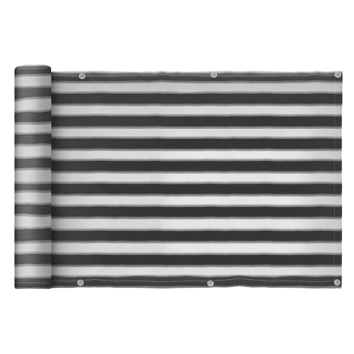 2 Peças de Revestimento de Varanda Tela de proteção de privacidade HDPE 500x90cm com cordas — foto 1