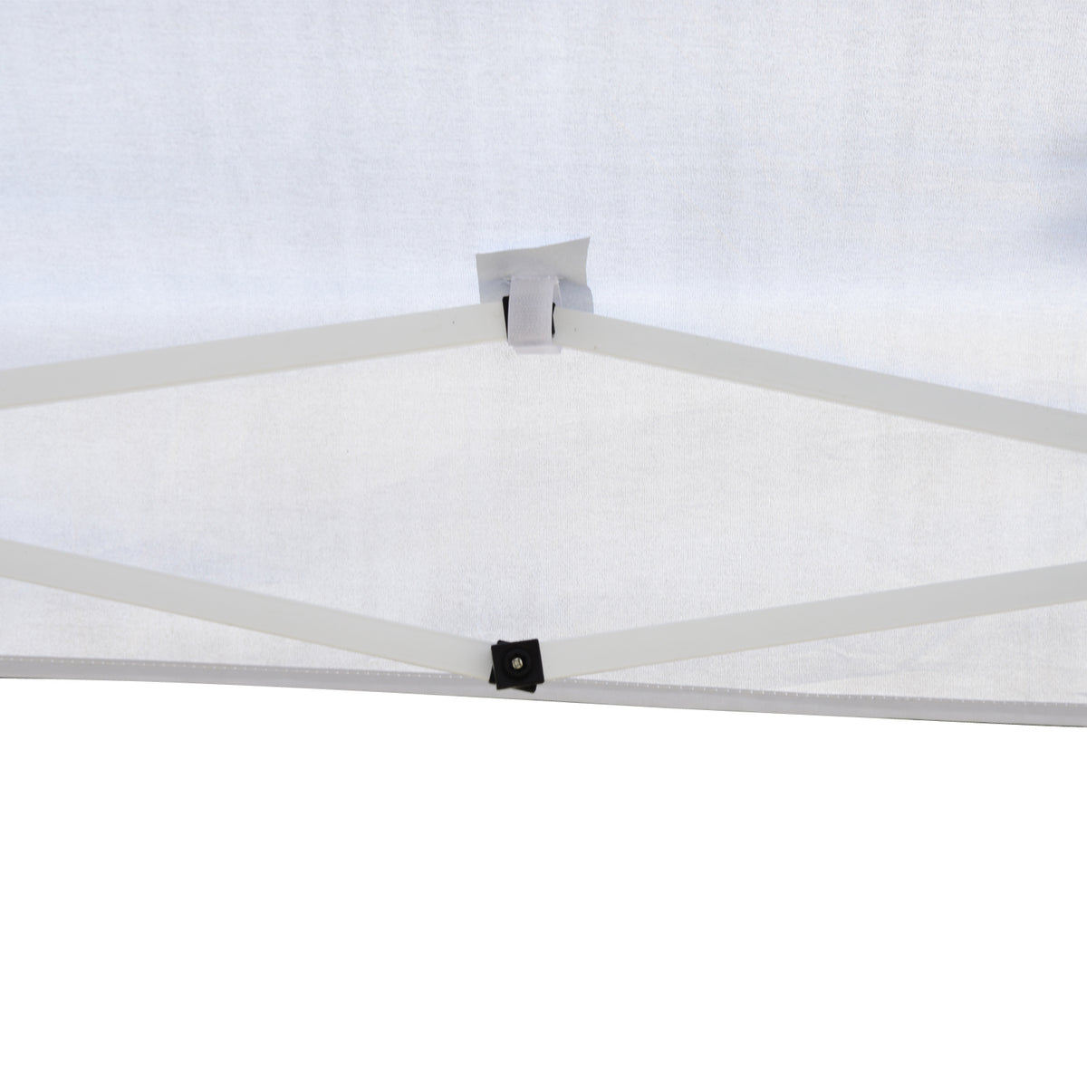 Tenda Dobrável 2,95x2,95 cm com Bolsa de Transporte Altura Ajustável Anti-UV e Impermeável para Terraço Pátio e Praia Branco Prateado — foto 7