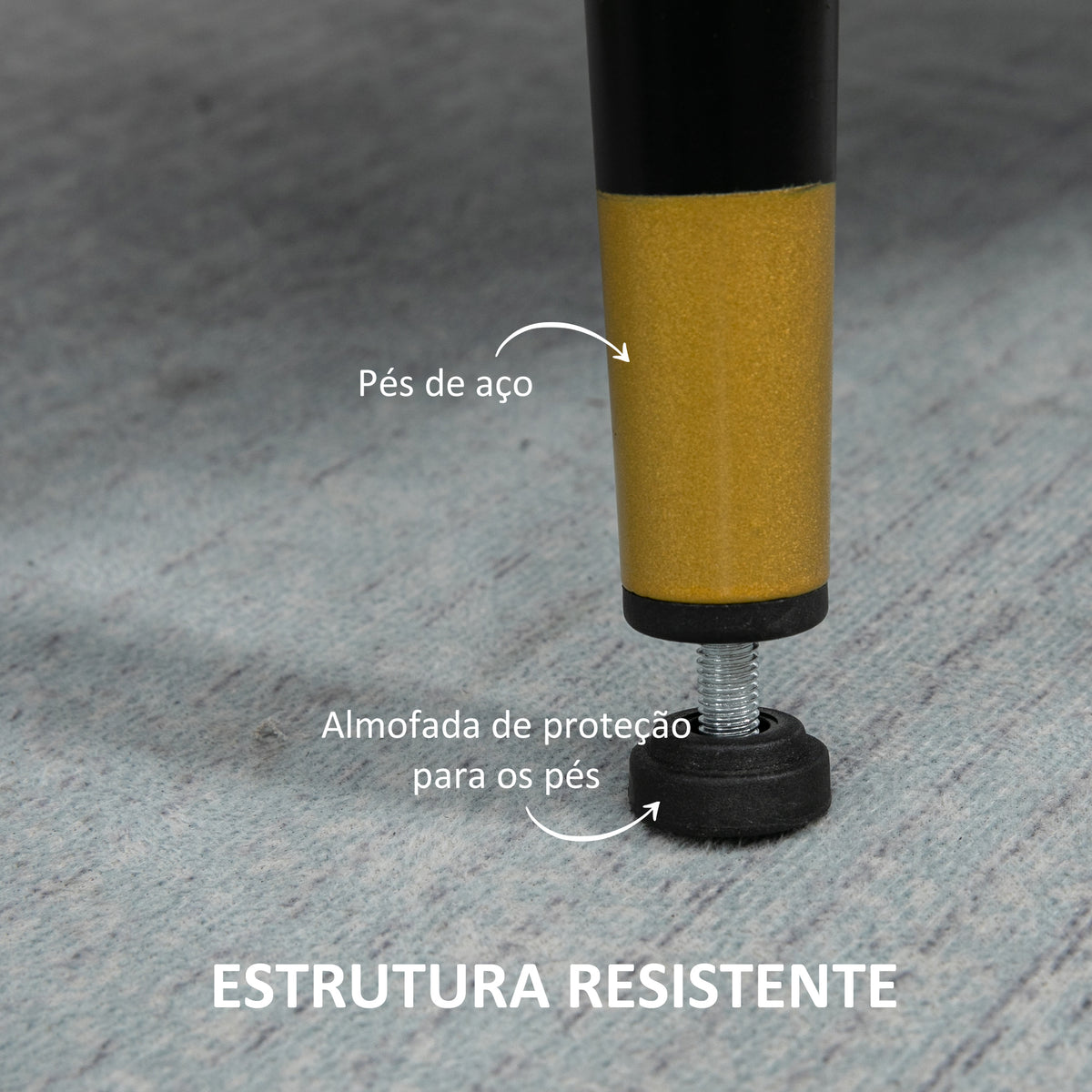 Poltrona Sala de Estar Poltrona Relax com Apoio para os Braços Assento Acolchoado e Pés de Aço Sofá Individual Moderno para Dormitório 76x68x80 cm Creme — foto 5