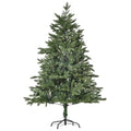 Árvore de Natal Artificial 150 cm, pinheiro artificial com 444 pontas, 3 formatos de folhas, retardante de chamas, com suporte metálico para interior — foto 1