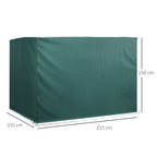 Capa de Proteção para Baloiço de Jardim, Capa Impermeável com Fecho, 215x155x150 cm, Verde — foto 3