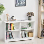 Estante de madeira de4 compartimentos com prateleiras ajustáveis ​​para arquivos 118,2x29,5x76,5 cm — foto 2