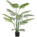 Planta Artificial Decorativa 170 cm Palmeira Artificial com Vaso e Folhas para Interior Casa Sala Escritório Verde — foto 1