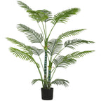 Planta Artificial Decorativa 170 cm Palmeira Artificial com Vaso e Folhas para Interior Casa Sala Escritório Verde — foto 1