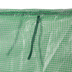 Estufa Pequena Estufa de Exterior com Proteção Dupla Janelas e Estrutura de Aço Estufa para Cultivos de Plantas e Flores 180x90x90 cm Verde — foto 8