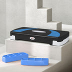 Step para Exercício Aeróbico Plataforma Step com Altura Ajustável em 3 Níveis com Carga Máxima 150kg para Exercício em Academia Casa 80x31x10-20cm Azul — foto 8