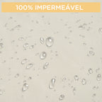Capa Protetora para Móveis de Jardim Cobertura de Móveis de Tecido Oxford 600D Impermeável para Sofás Bancos 218x111x63-101 cm Bege — foto 5