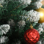 HOMCM Árvore de natal de 210 cm 2012ramos com Suporte Metálico Árvore de Natal de ponta branca artificial Realista para interiores Verde — foto 8