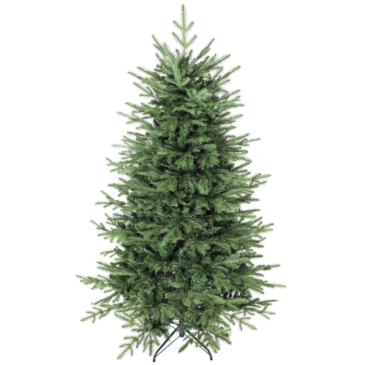 Árvore de Natal Artificial 180 cm Árvore de Natal com 1794 Ramos Densos Suporte Metálico Dobrável Montagem Fácil para Interior Verde — foto 1