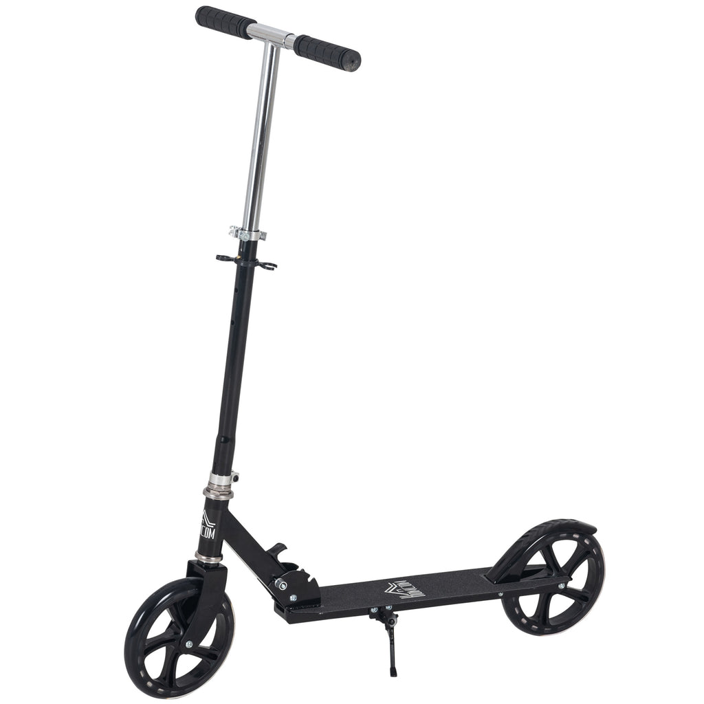 Trotinete Dobrável para Crianças de 7 a 14 Anos Trotinete Infantil com Guiador Ajustável em 4 Níveis e Travão 88x37x75-100cm Preto — foto 1