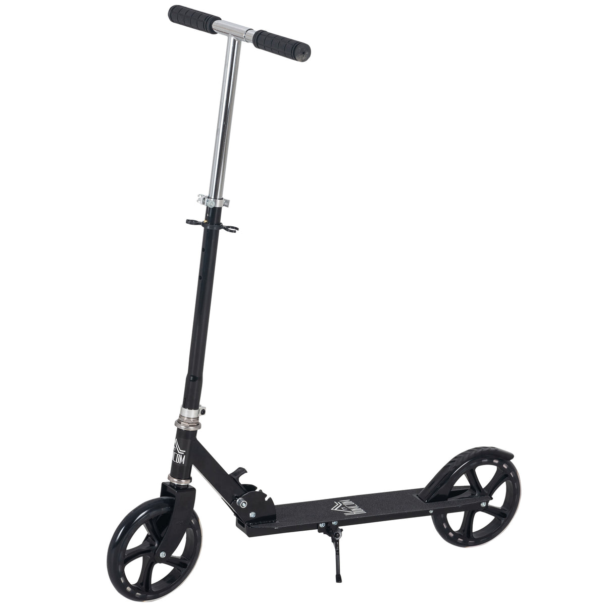 Trotinete Dobrável para Crianças de 7 a 14 Anos Trotinete Infantil com Guiador Ajustável em 4 Níveis e Travão 88x37x75-100cm Preto — foto 1