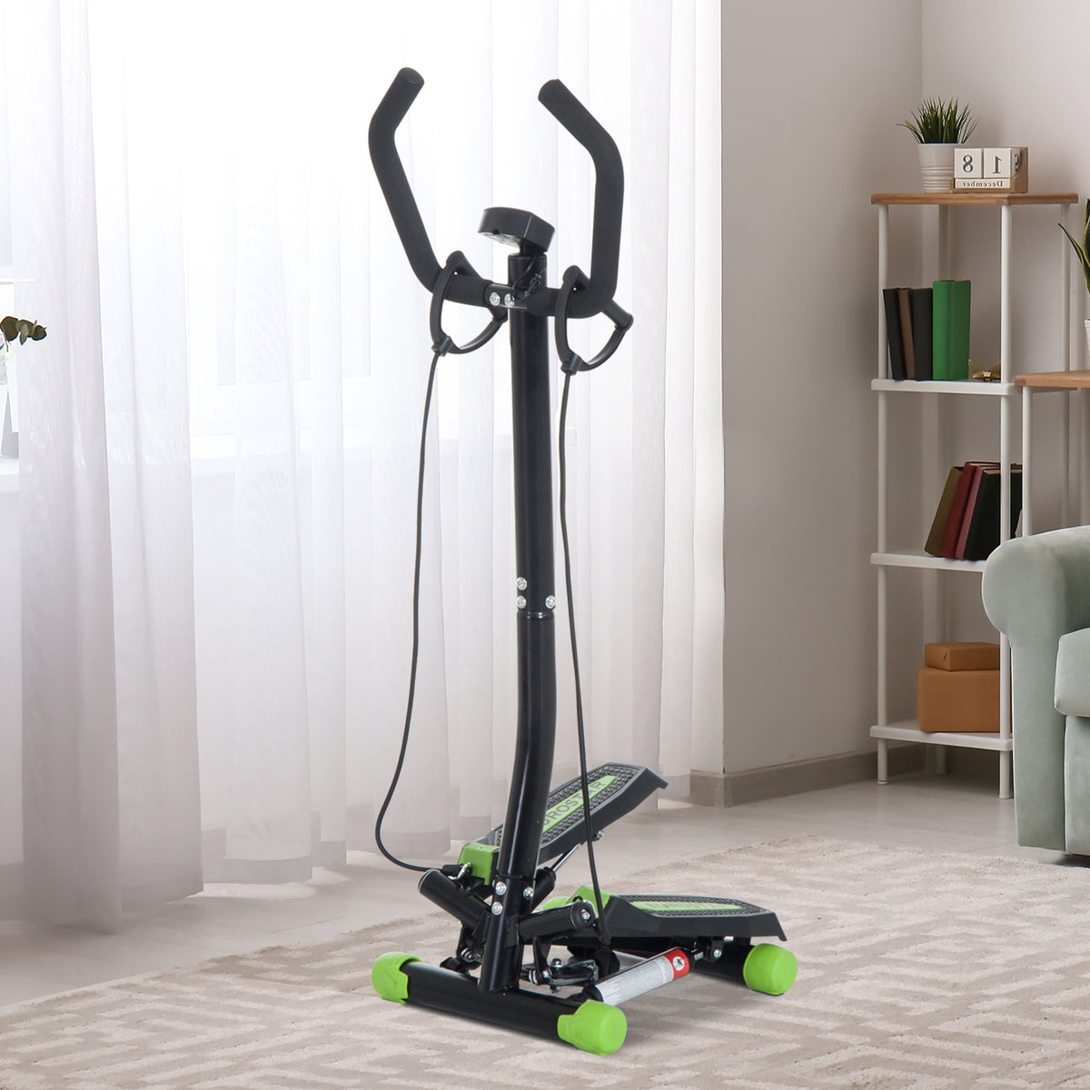 Máquina de Step Stepper Up-Down Máquina de Paso com 2 pedais ajustáveis para os pés 40x40x118 cm — foto 2