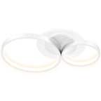 Candeeiro de Teto LED 40W Candeeiro Moderno com Iluminação LED 3000K/4000K/6500K para Quarto Sala Cozinha Sala de Jantar 59x38x7,4 cm Branco — foto 1
