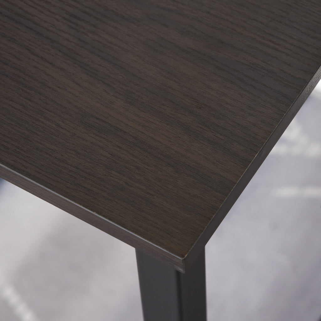 Secdretária Mesa de Computador com Pés Ajustáveis e Estrutura em Aço Secretária Estilo Moderno Capacidade de Carga 70 kg 120x60x73 cm Marrom Escuro e Preto — foto 5