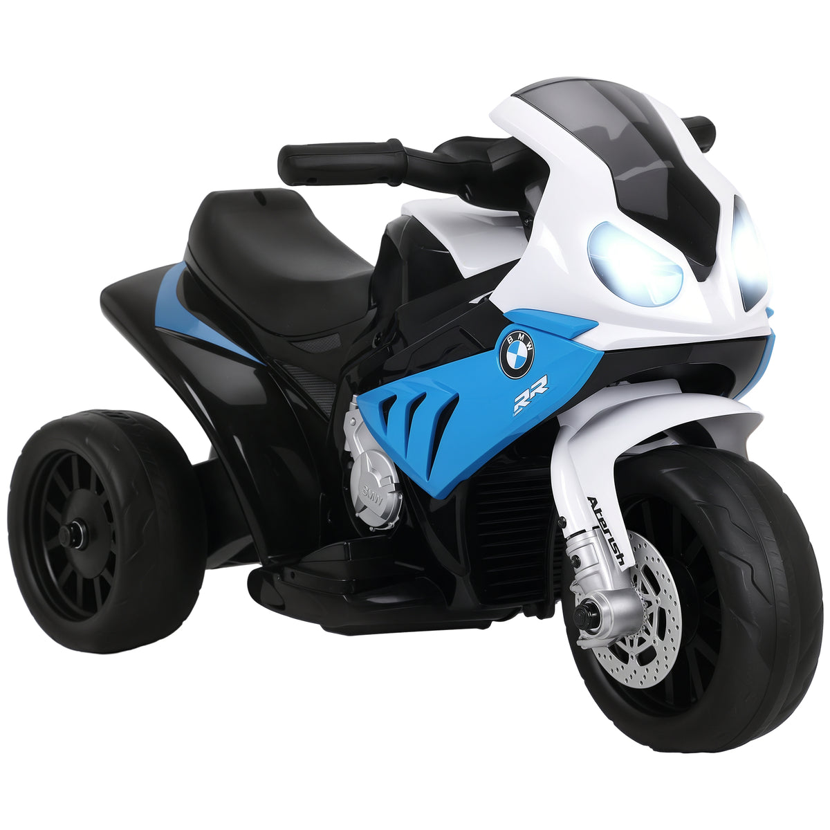 Mota Elétrica BMW para Crianças entre 18-36 Meses 6V com Faróis Música e Velocidade Máx. de 2,5 km/h 66x37x44 cm Azul — foto 1