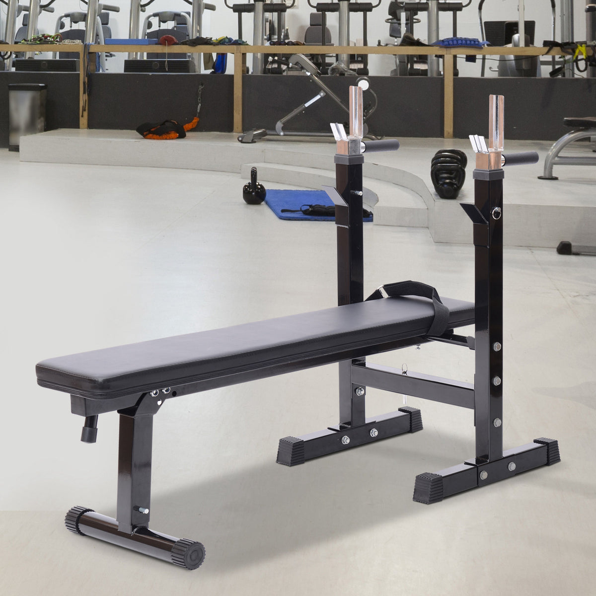 Banco de peso dobrável Banco de musculação Máquina de treino de ginásio Altura ajustável carga 150 kg — foto 2