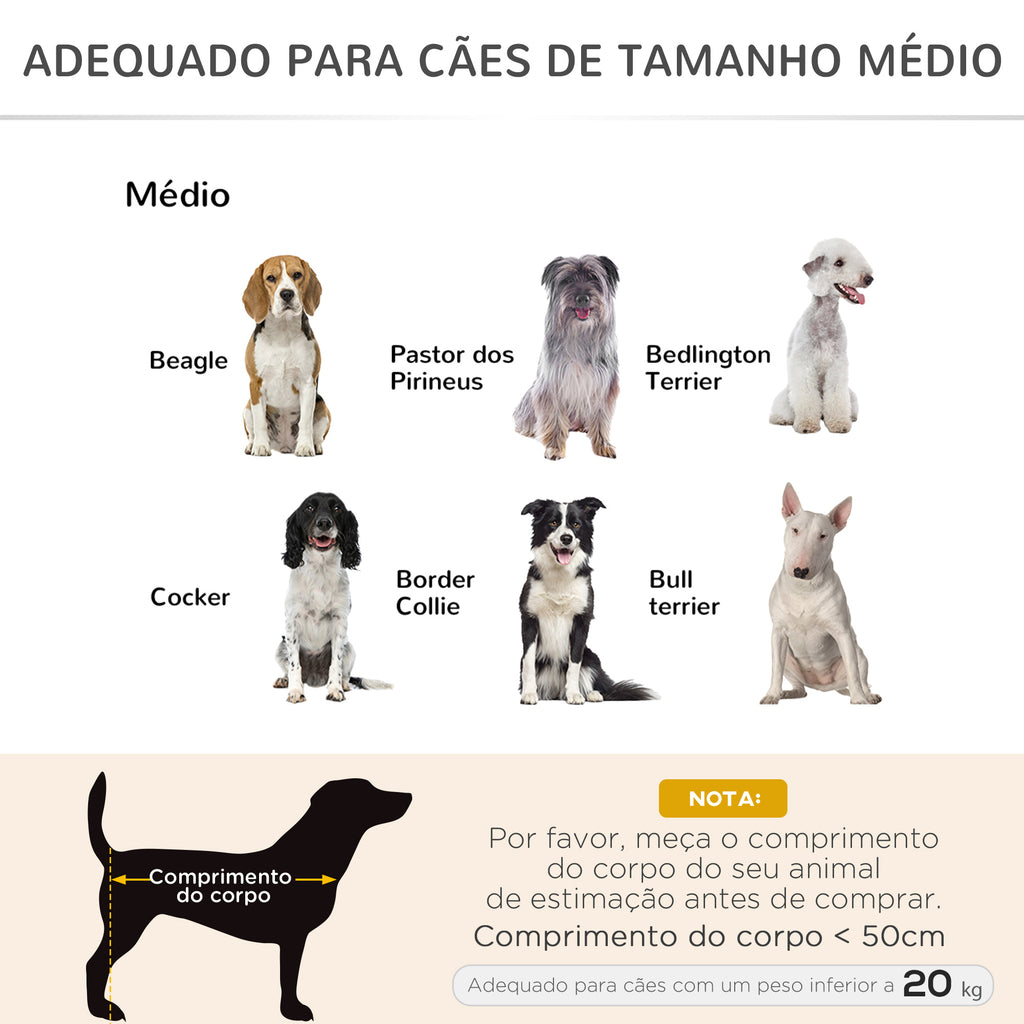Cama Elevada para Animais de Estimação Cama para Cães e Gatos Desmontável Tecido Textilene Exterior Jardim Terraço 90x65x20cm Preto — foto 4