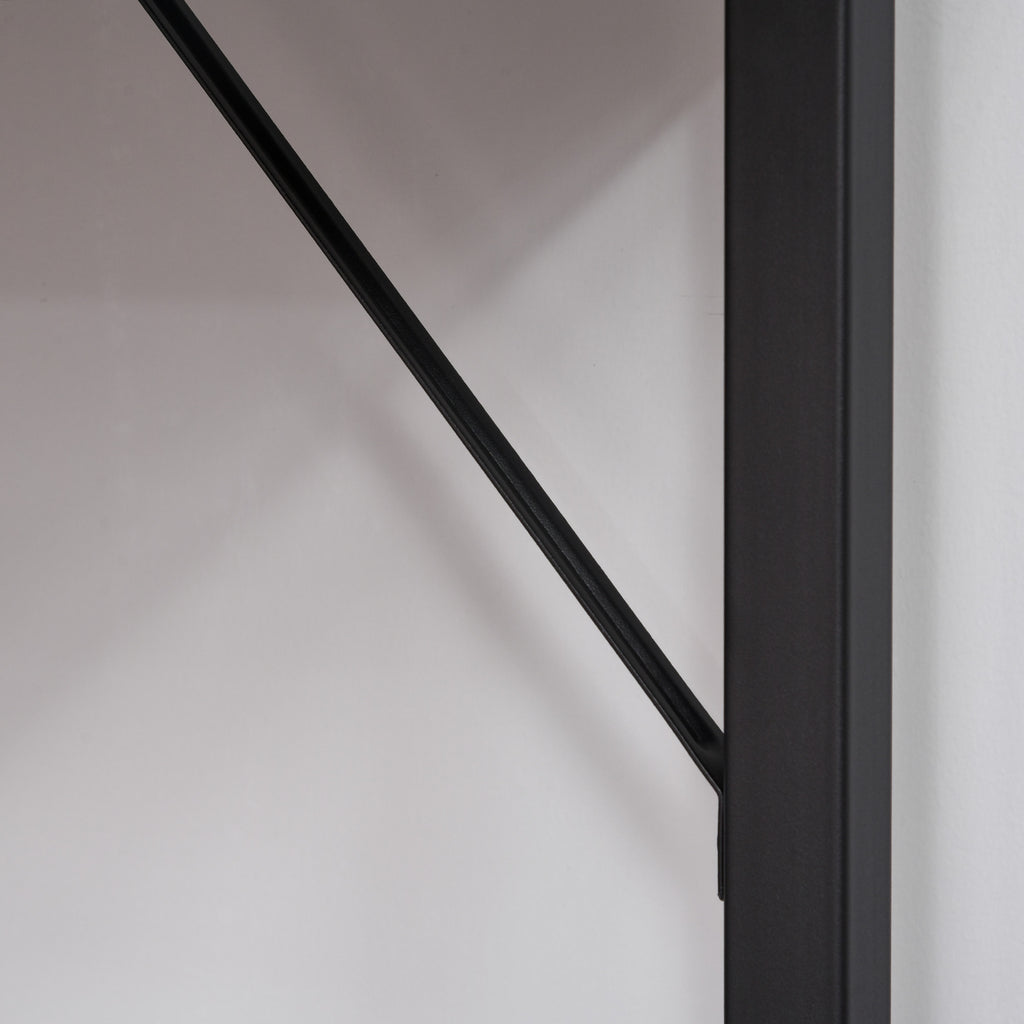 Secdretária Mesa de Computador com Pés Ajustáveis e Estrutura em Aço Secretária Estilo Moderno Capacidade de Carga 70 kg 120x60x73 cm Marrom Escuro e Preto — foto 7