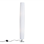 Candeeiro de Pé Moderno para Dormitório Sala de Estar com Interruptor de Pé e Base de Aço Inoxidável Ø15x120 cm Branco — foto 1